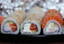 Japanese Pickle Roll (Handroll, Temaki sushi)